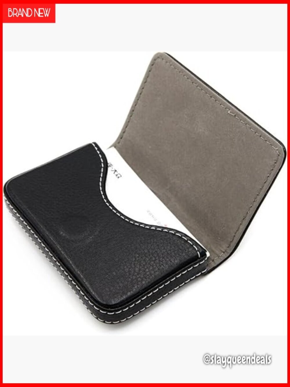 Slim RFID Blocking Leather Business Card Holder Wallet